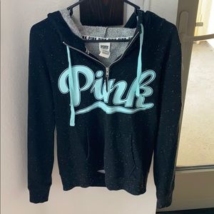Victoria’s Secret Pink Quarter Zip Hoodie